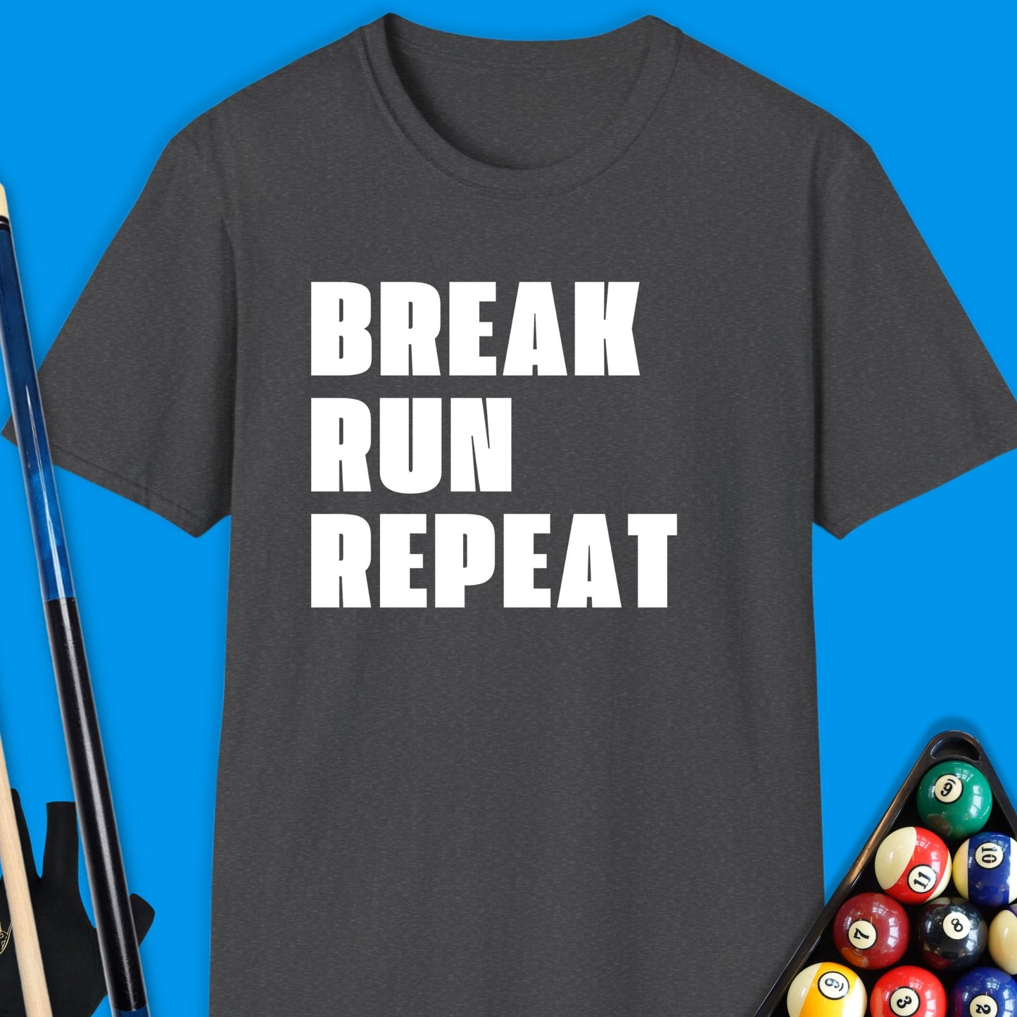 Break Run Repeat Pool T-Shirt