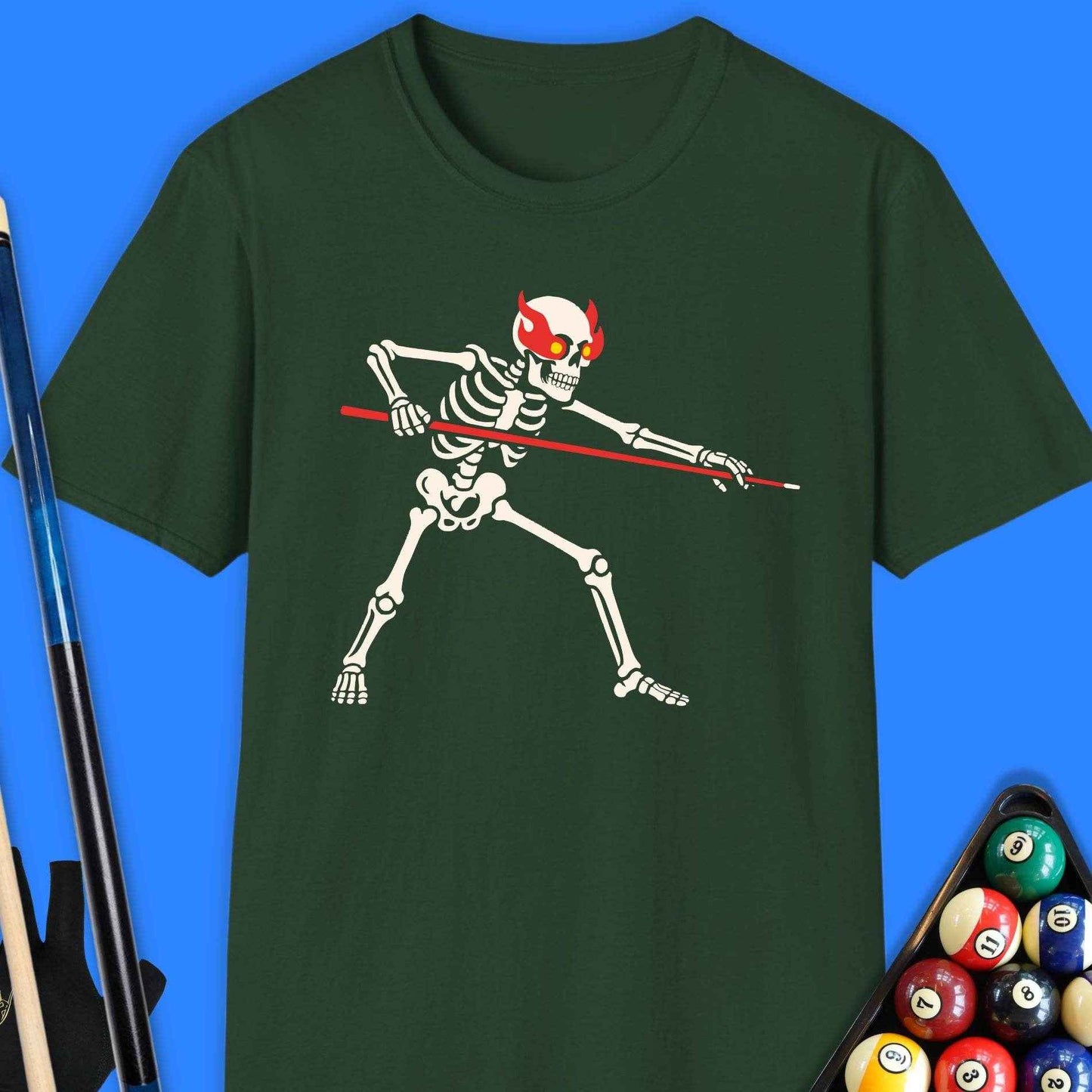 Skeleton Pool T-Shirt - Rack & Roll