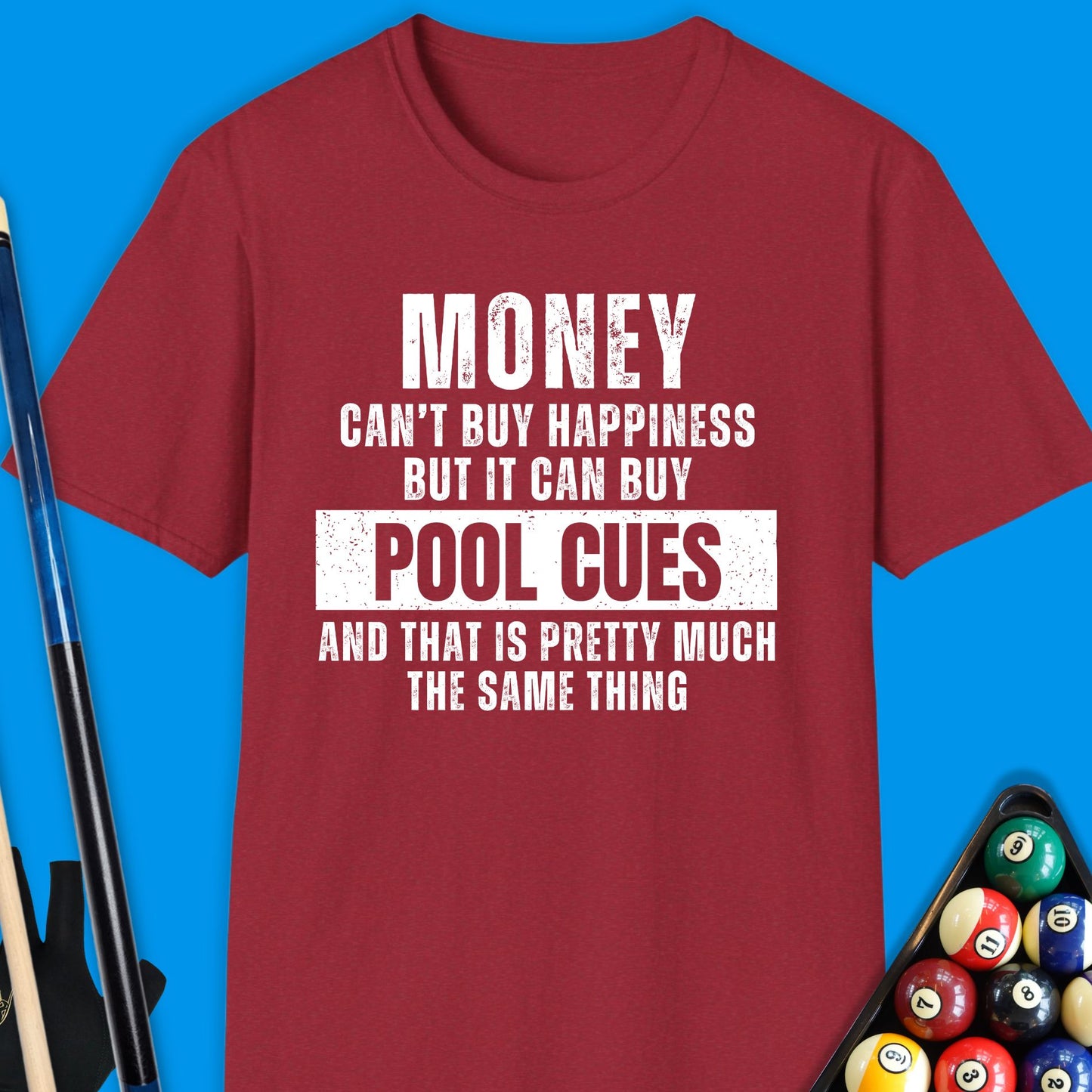 Money Can't Buy Happiness Pool T-Shirt