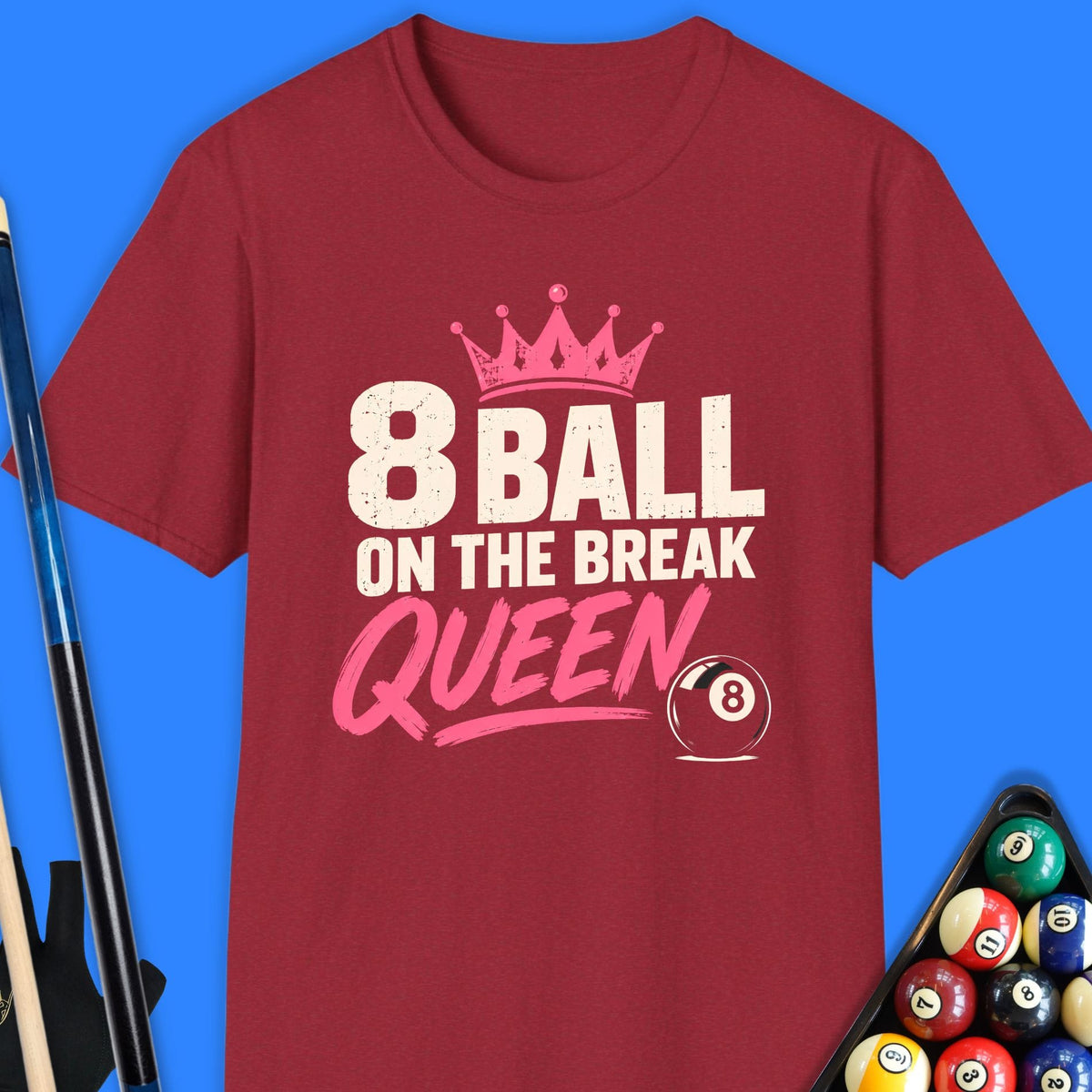 8 Ball Queen Pool T-Shirt