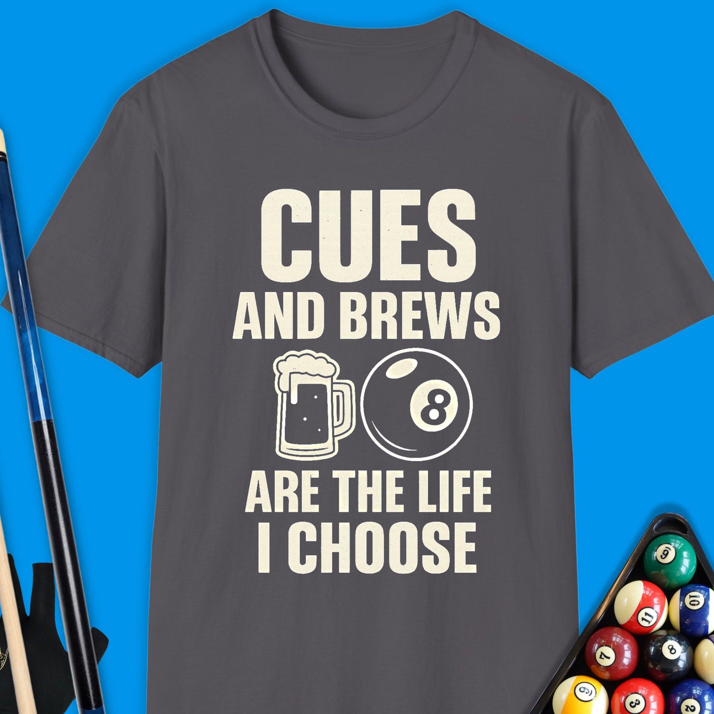 Cues & Brews Pool T-Shirt