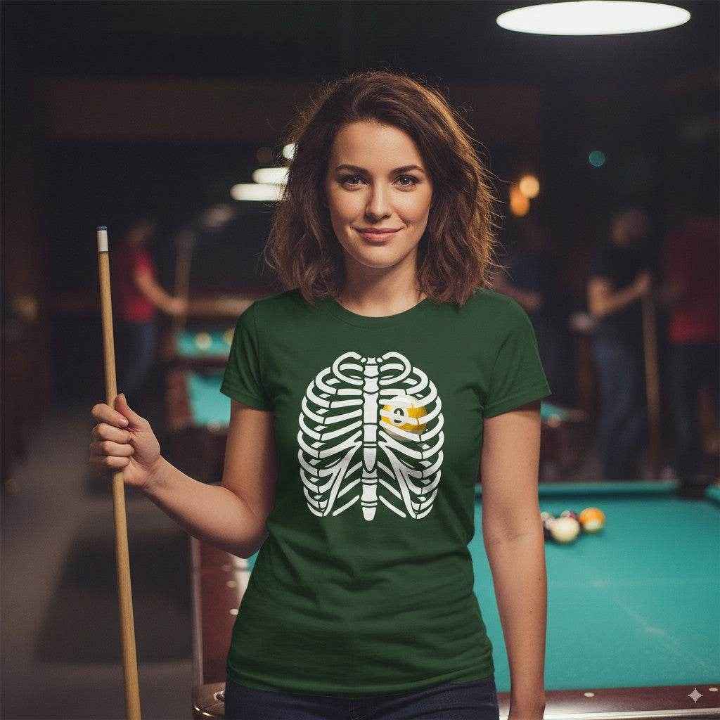 Pool Heart In Ribcage T-Shirt - Rack & Roll