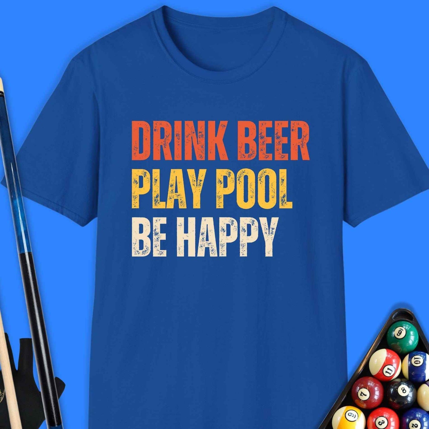Drink Beer Play Pool T-Shirt - Rack & Roll