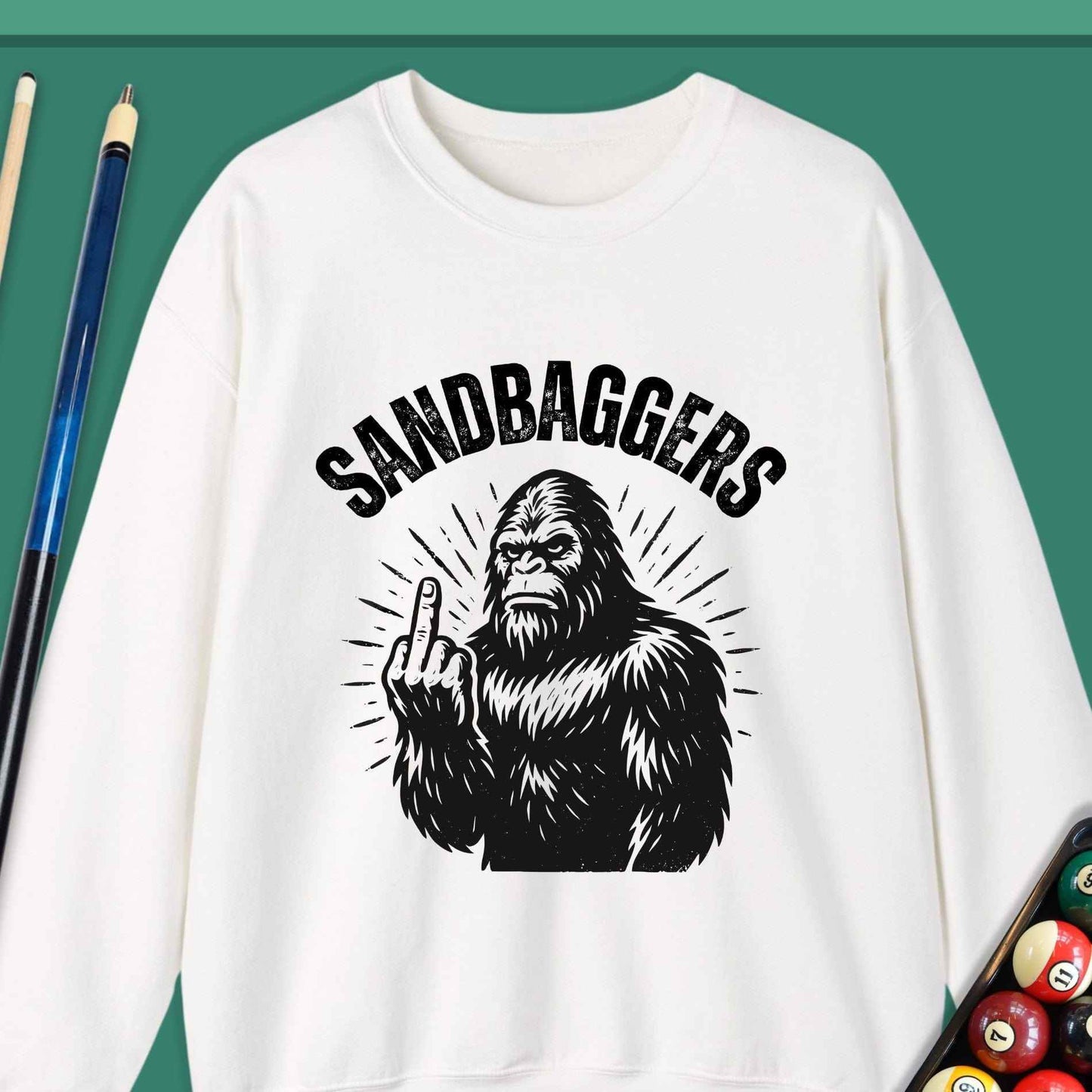 Sandbaggers Pool Sweatshirt - Rack & Roll