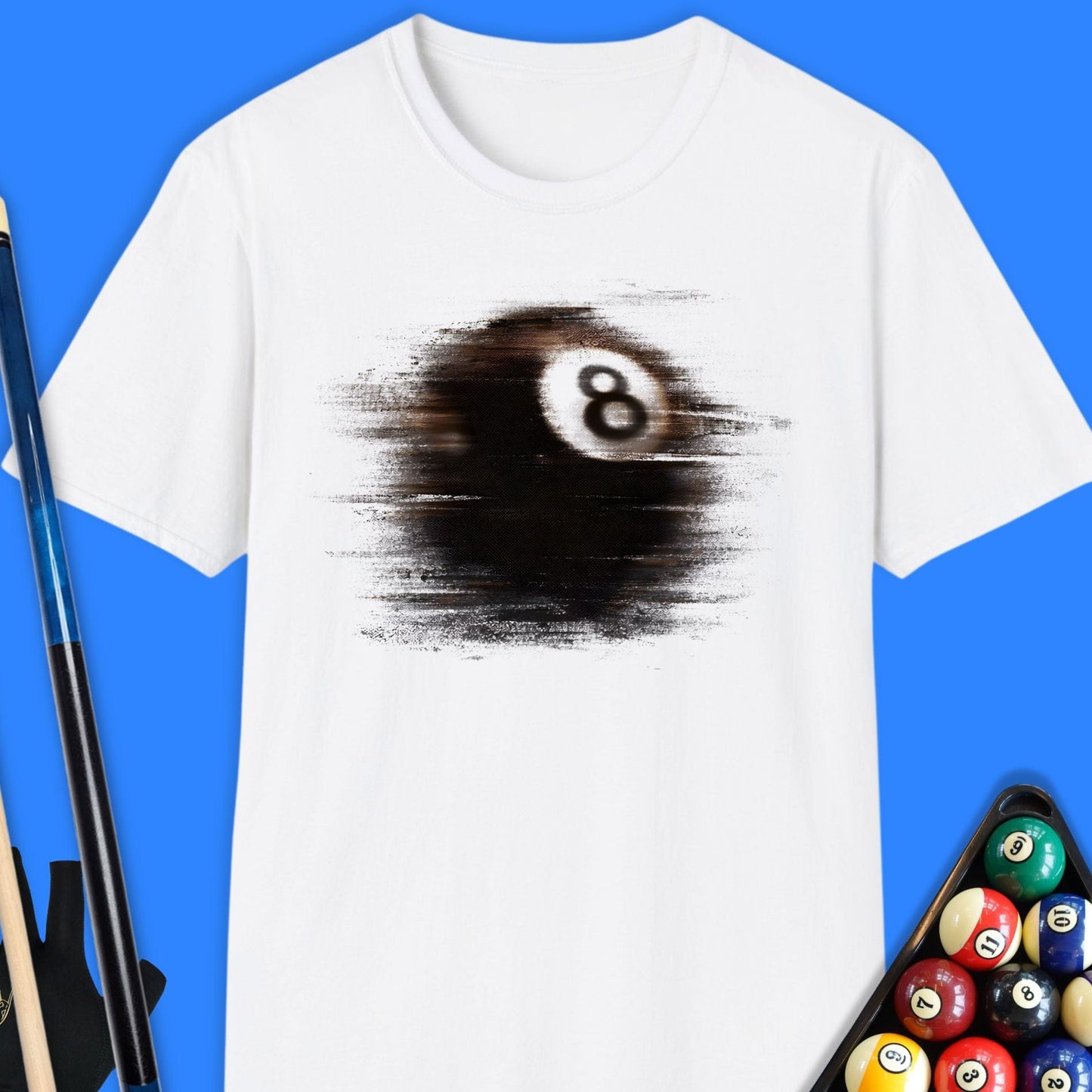Motion Blur 8-Ball Pool T-Shirt