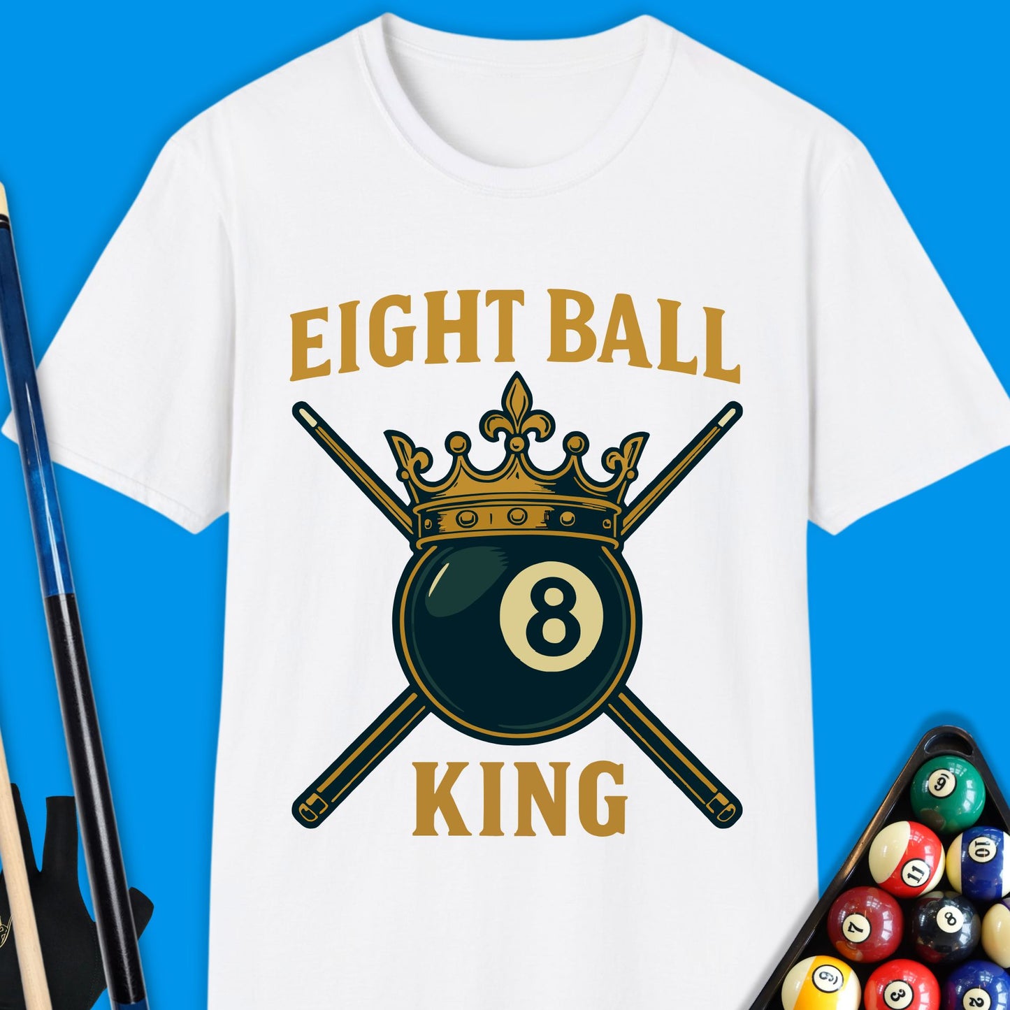 Eight Ball King Pool T-Shirt