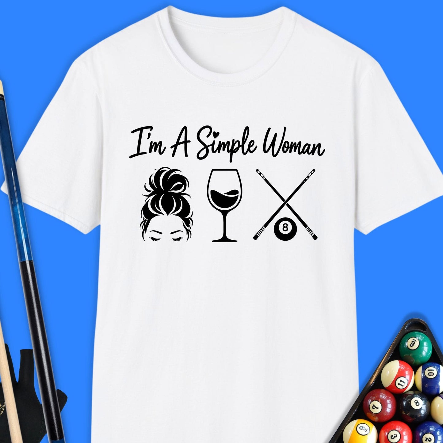 Simple Woman Pool T-Shirt