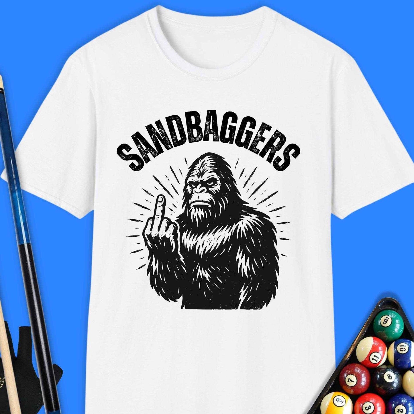 Sandbaggers Pool T-Shirt - Rack & Roll