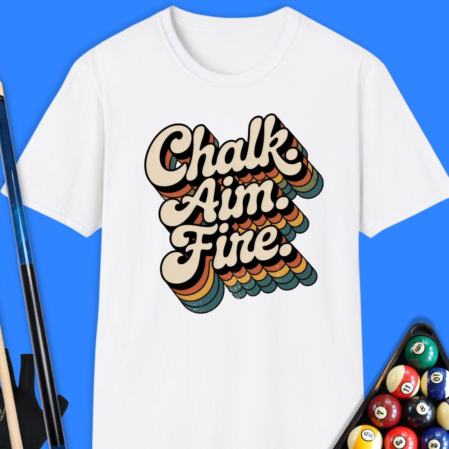 Chalk Aim Fire Pool T-Shirt