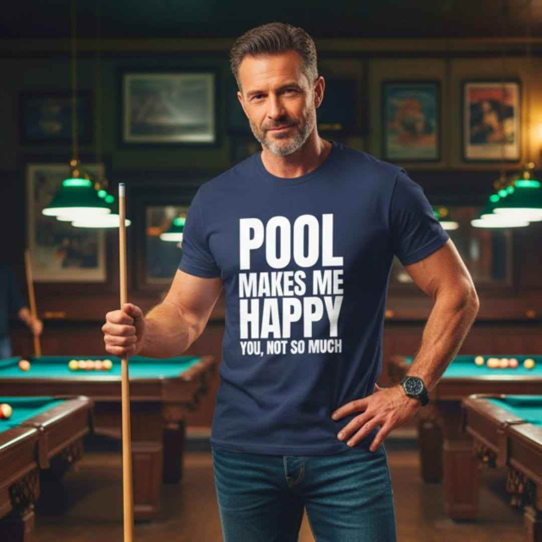 Pool Makes Me Happy T-Shirt - Rack & Roll 