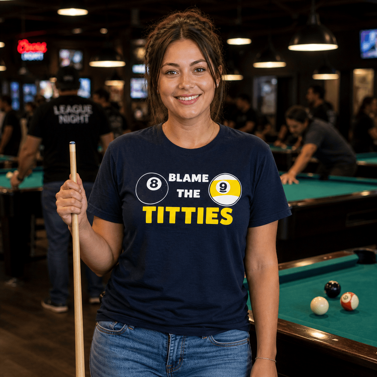 Blame The Titties Pool T-Shirt
