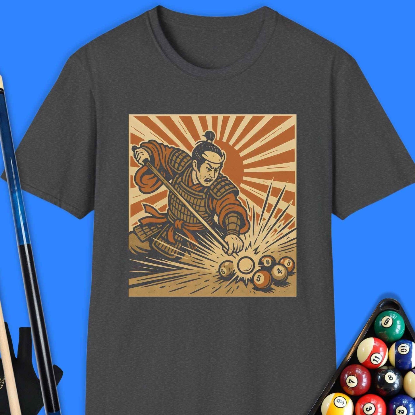 Bushido Break Pool T-Shirt - Rack & Roll 