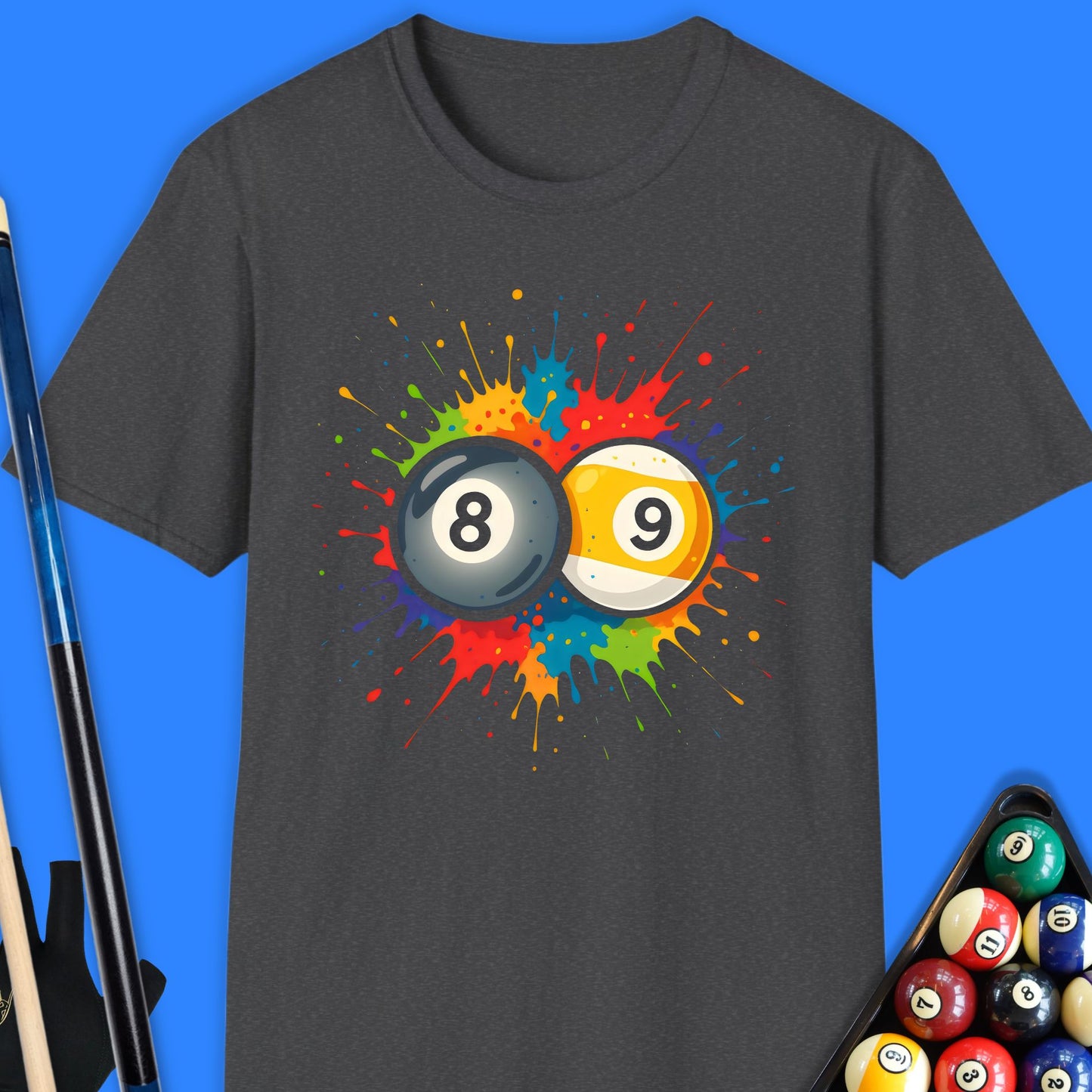 Splash Paint Pool Ball T-Shirt