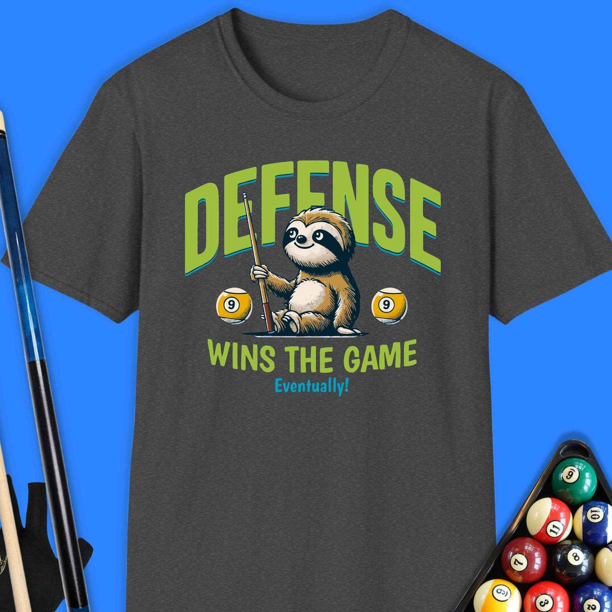 Defense Wins The Game Pool T-Shirt - Rack & Roll 