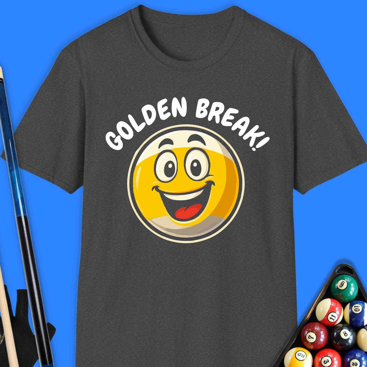 Golden Break Pool T-Shirt - Rack & Roll 