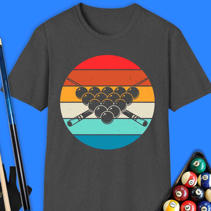 Retro Pool Balls T-Shirt - Rack & Roll 