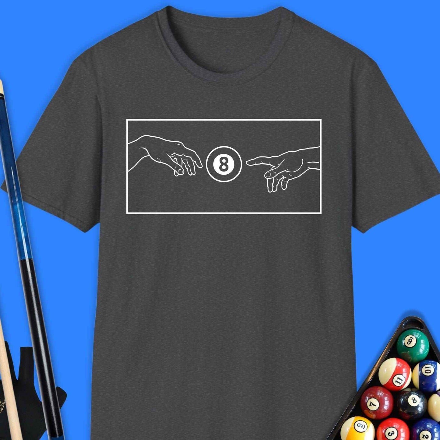 Creation Of The 8 Ball Pool T-Shirt - Rack & Roll 