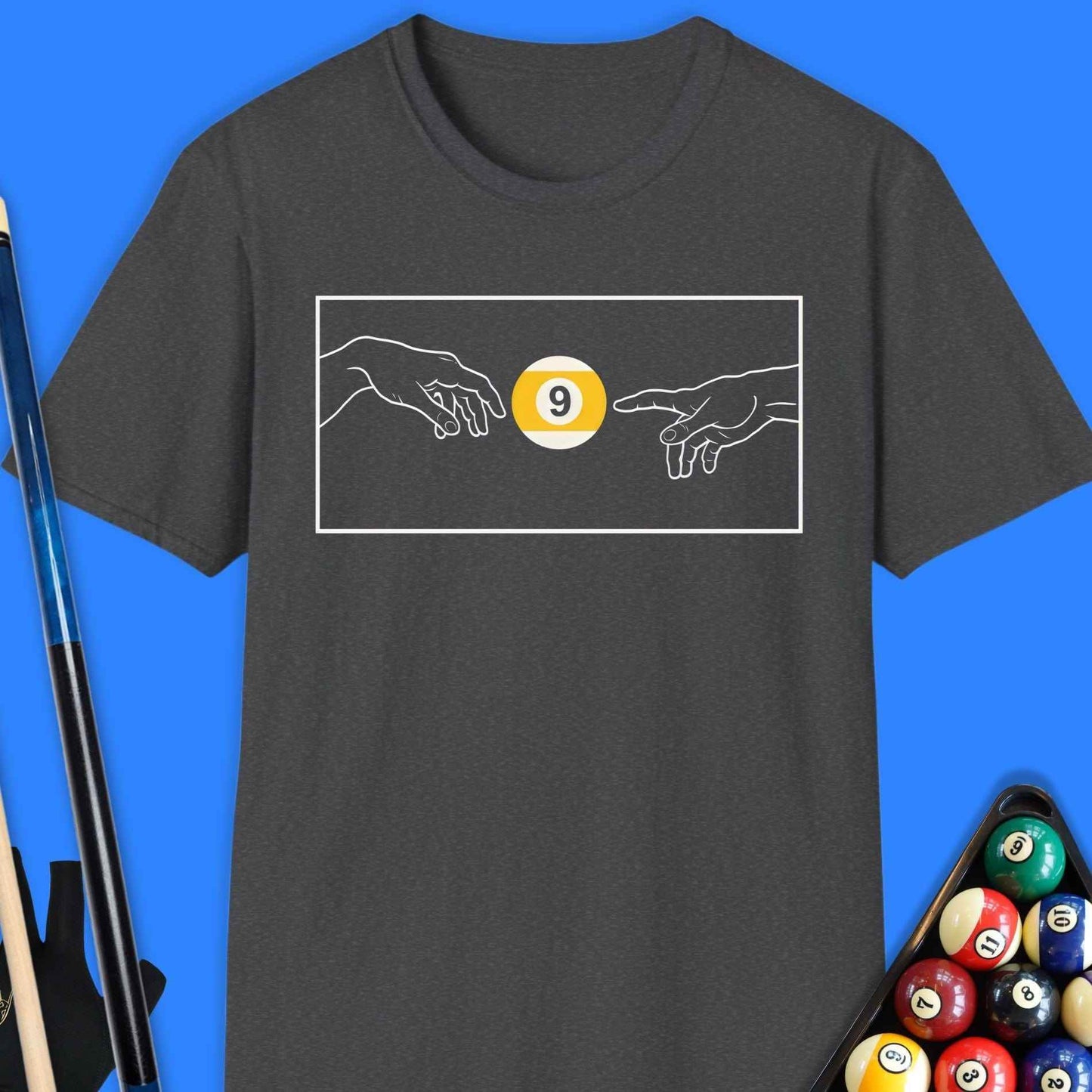 Creation Of The 9 Ball Pool T-Shirt - Rack & Roll 