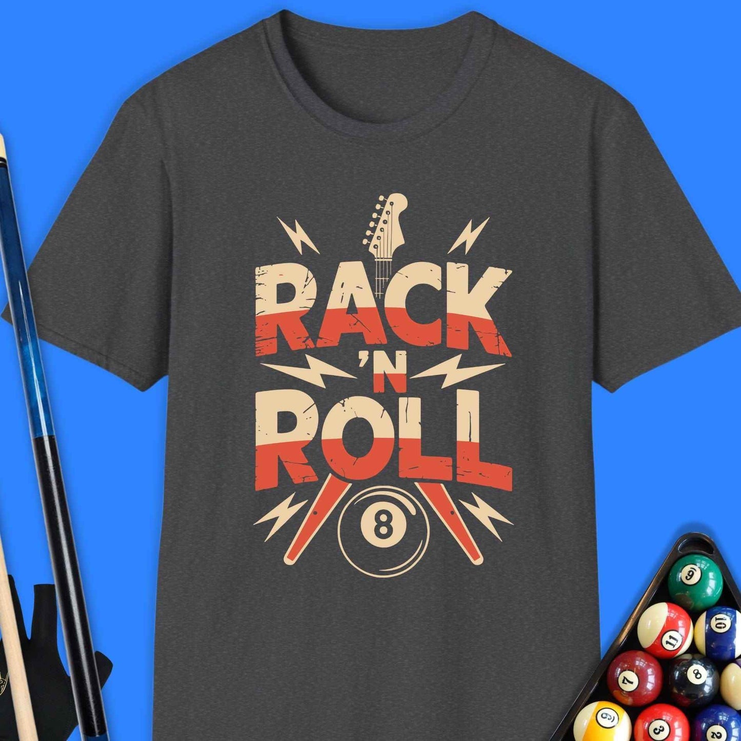 Rack And Roll Pool T-Shirt - Rack & Roll 
