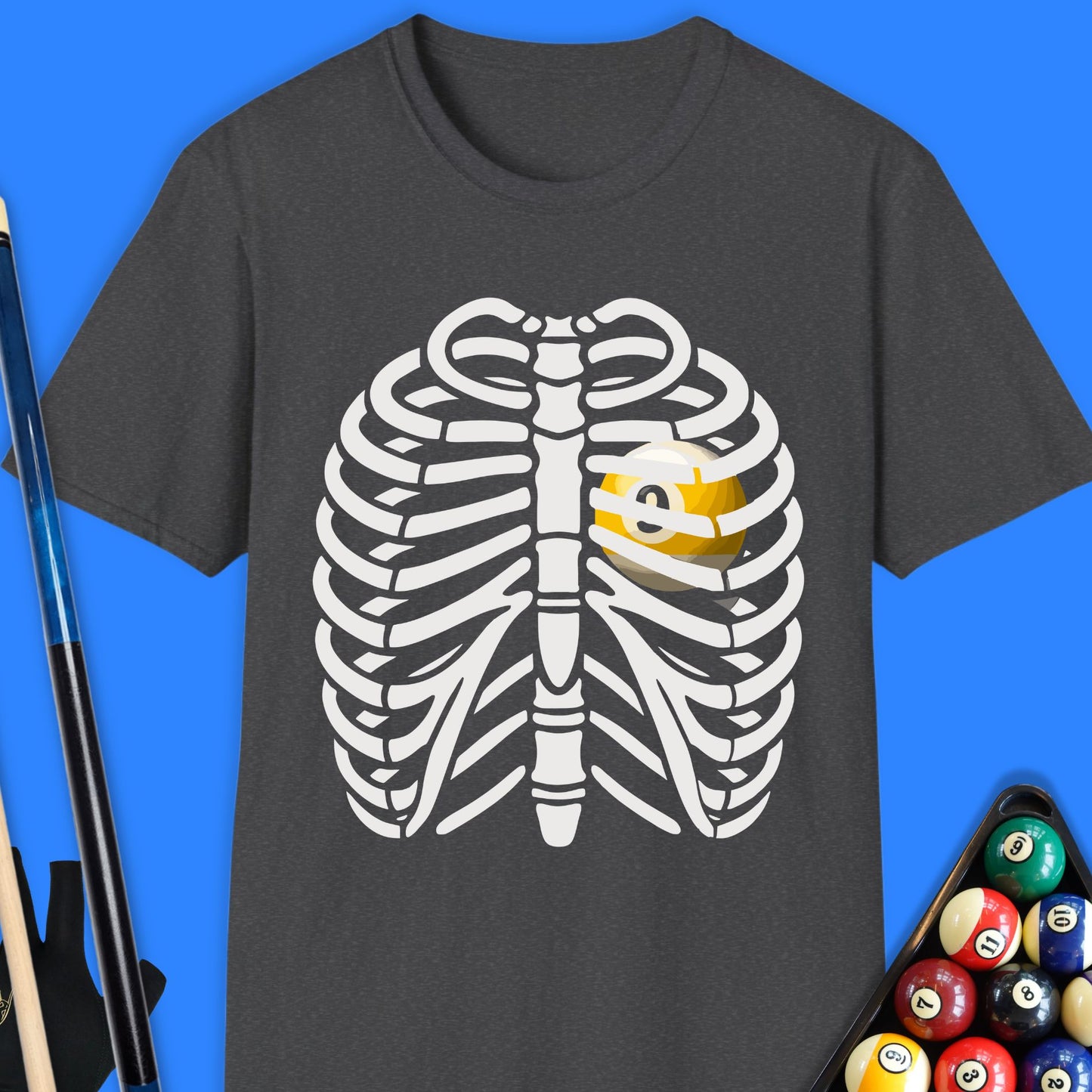 Pool Heart In Ribcage T-Shirt