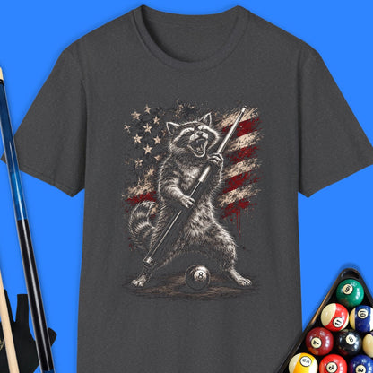 American Cue Raccoon Pool T-Shirt