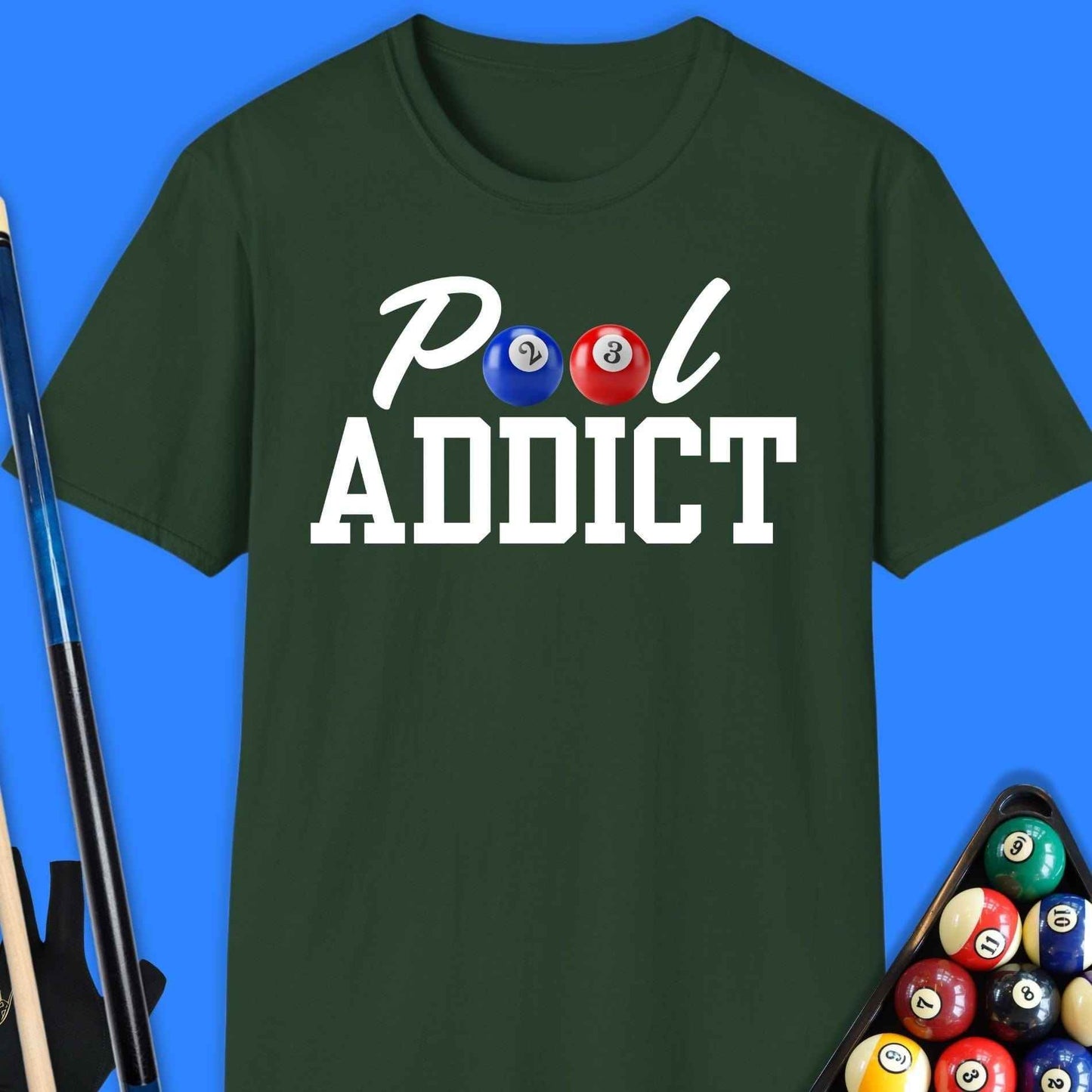 Pool Addict T-Shirt - Rack & Roll 