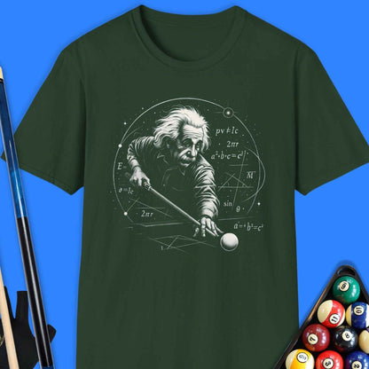 Einstein’s Precision Pool T-Shirt - Rack & Roll 