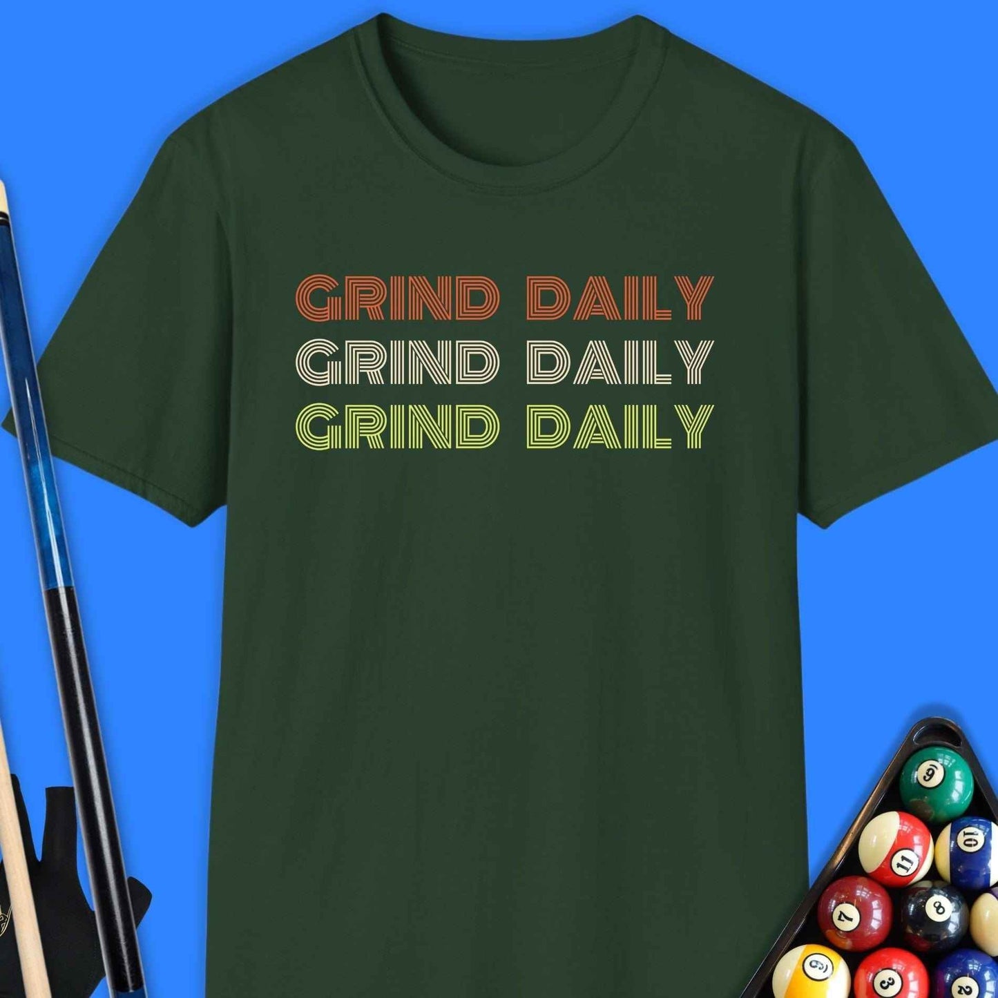 Grind Daily Pool T-Shirt - Rack & Roll 