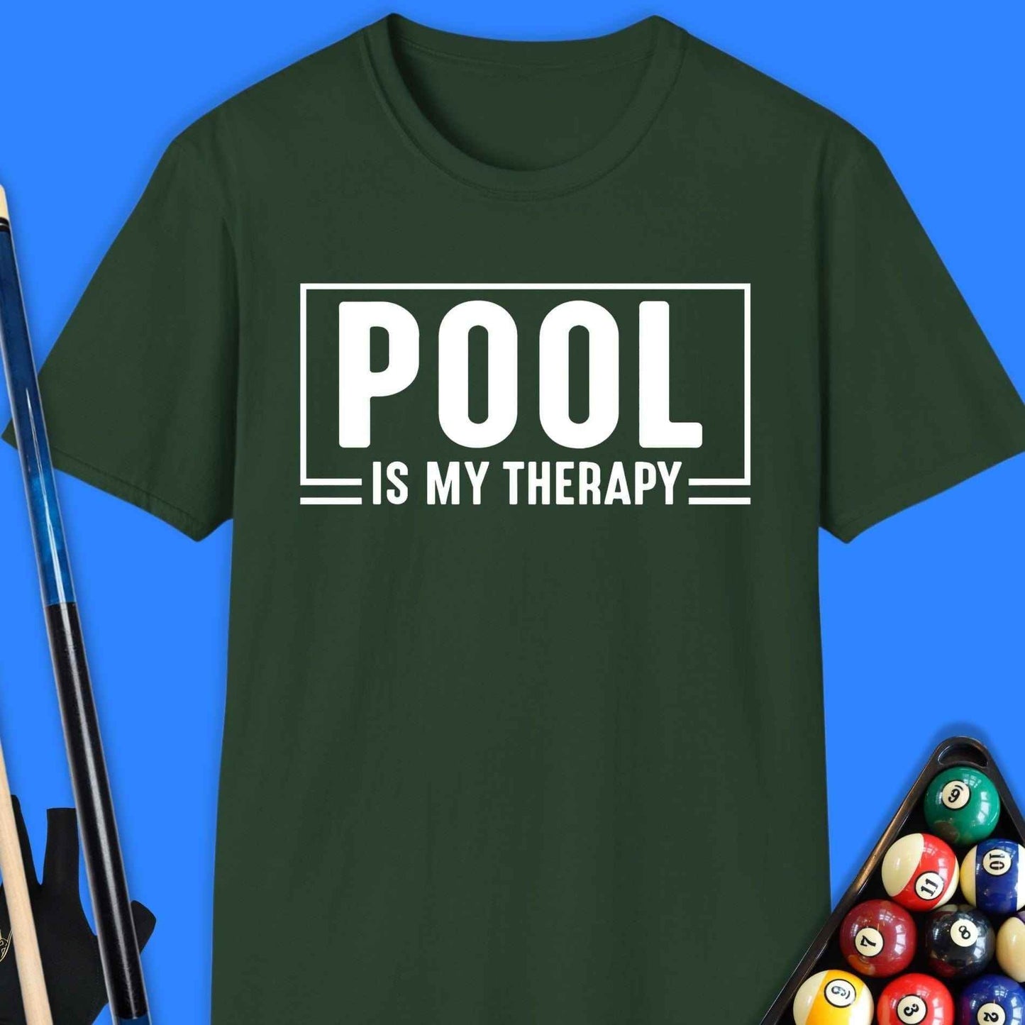 Pool Is My Therapy T-Shirt - Rack & Roll 