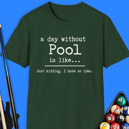 A Day Without Pool T-Shirt - Rack & Roll 