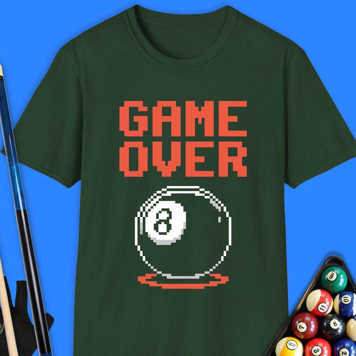 Game Over Pool T-Shirt - Rack & Roll 