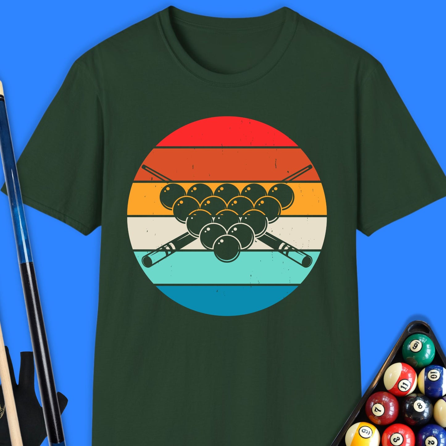 Retro Pool Balls T-Shirt