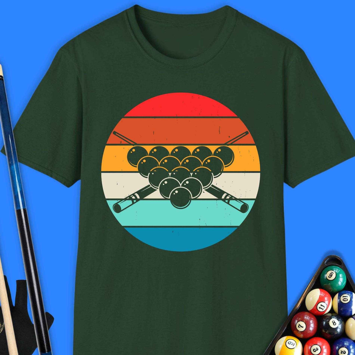 Retro Pool Balls T-Shirt - Rack & Roll 