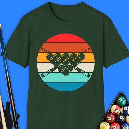 Retro Pool Balls T-Shirt - Rack & Roll 