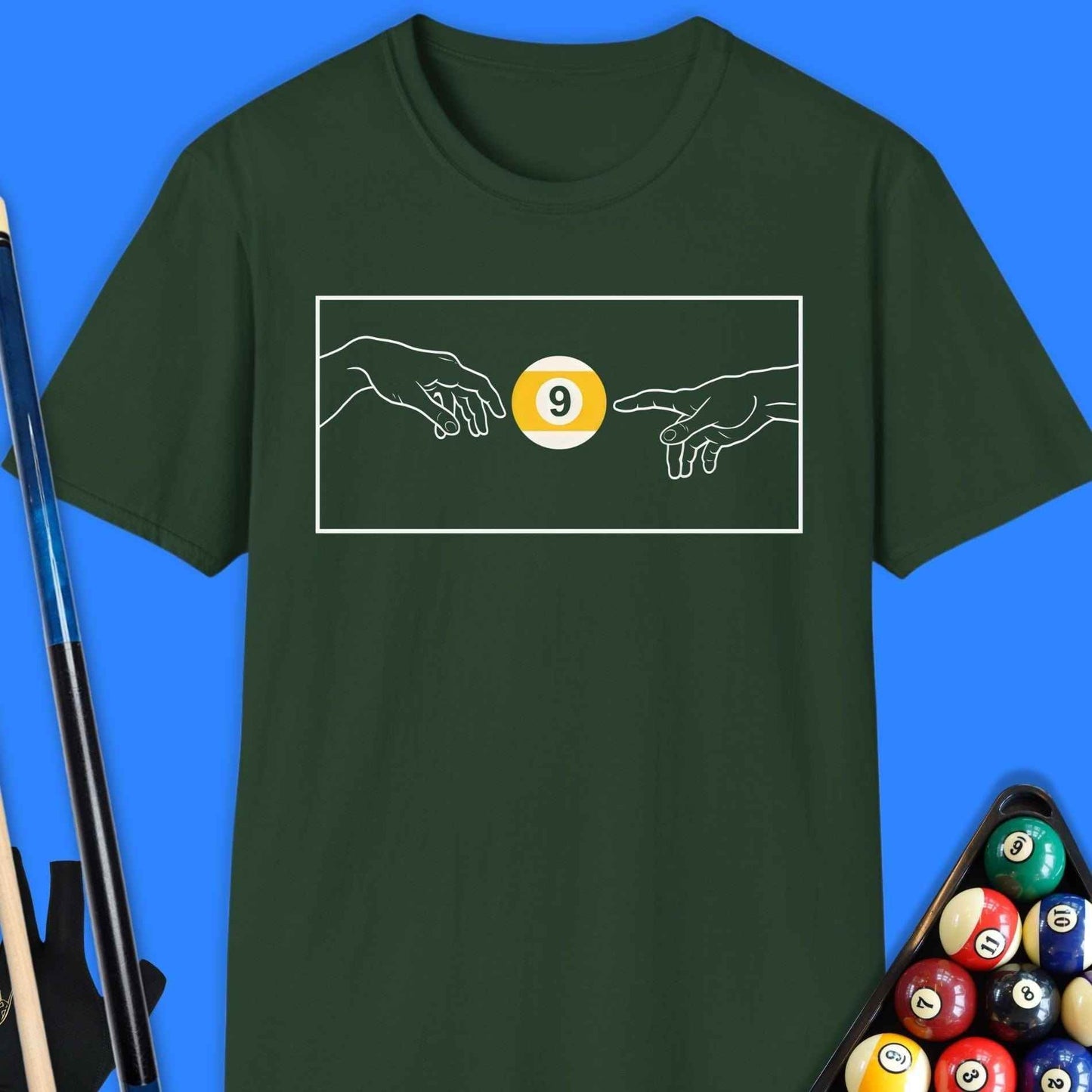 Creation Of The 9 Ball Pool T-Shirt - Rack & Roll 