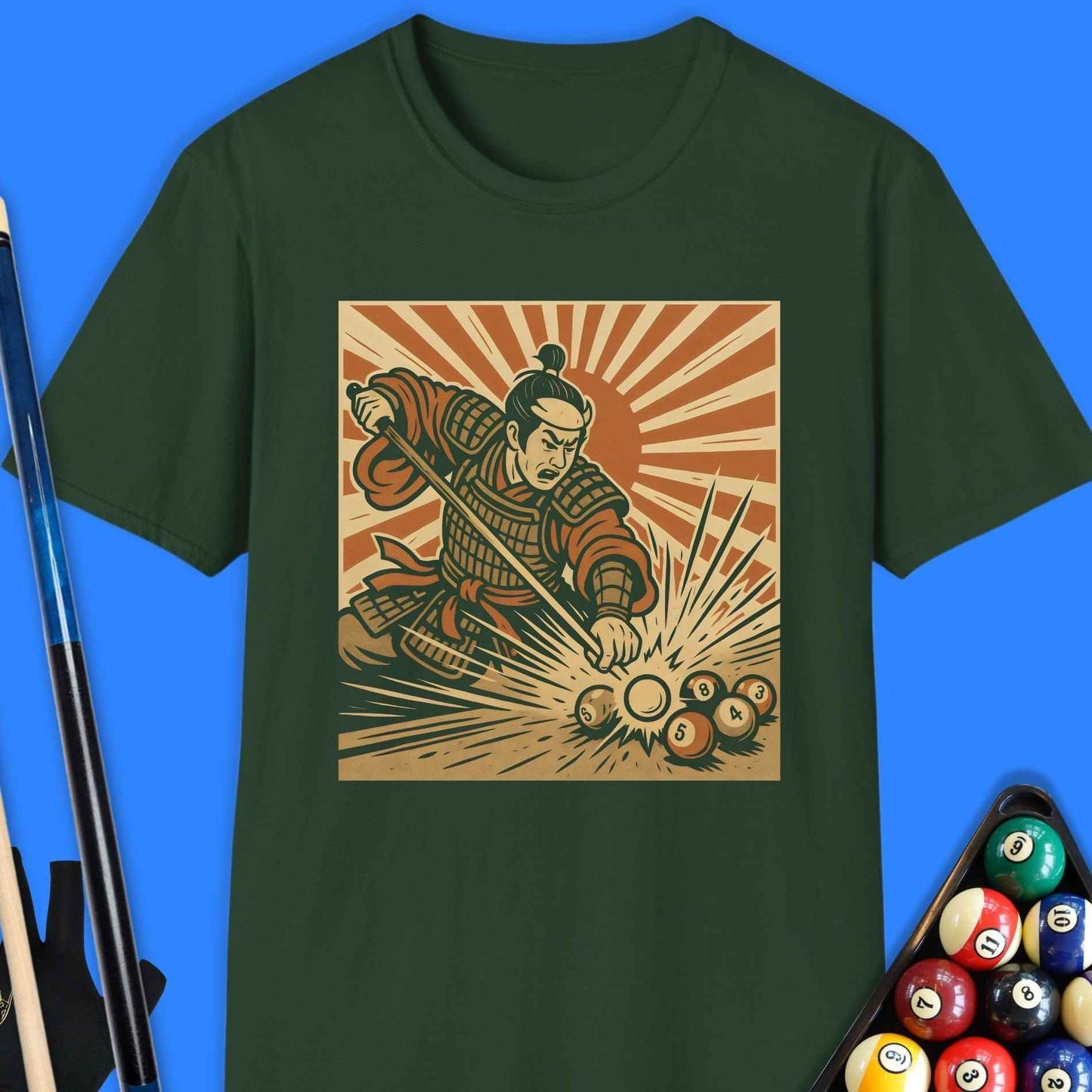 Bushido Break Pool T-Shirt - Rack & Roll 