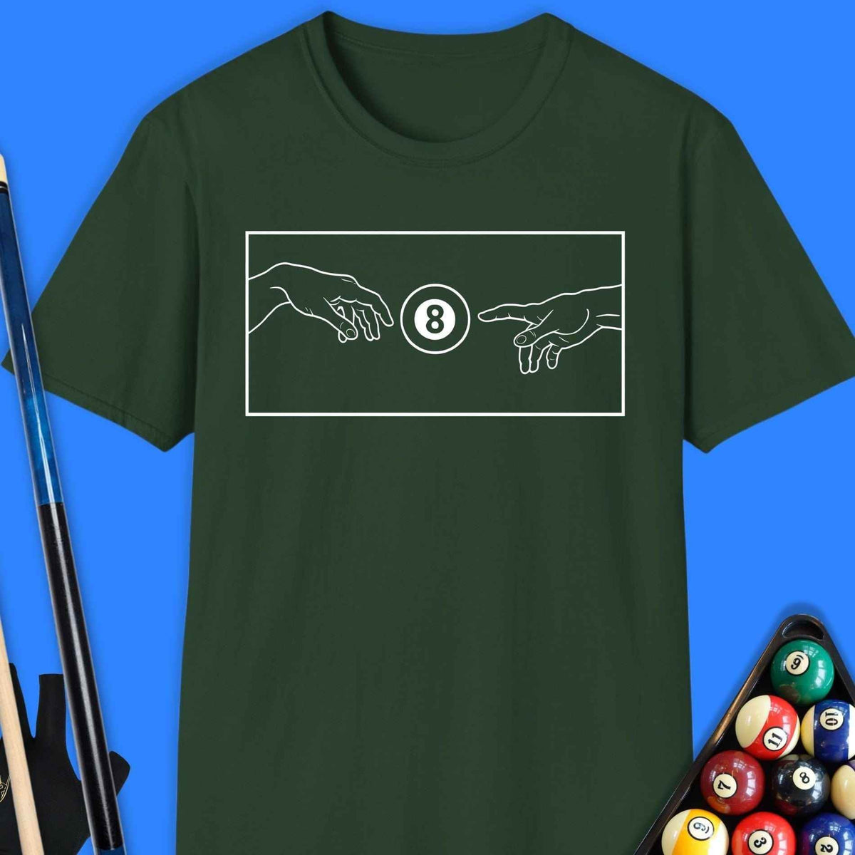 Creation Of The 8 Ball Pool T-Shirt - Rack & Roll 