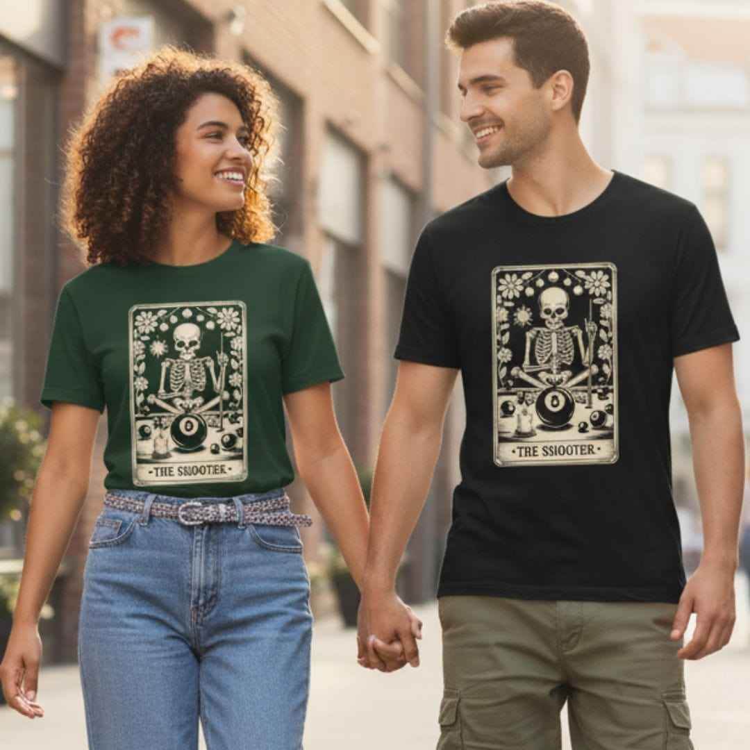 The Shooter Tarot Pool T-Shirt - Rack & Roll 