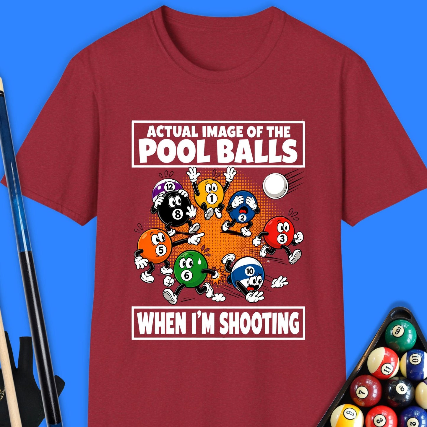 Actual Image Of Pool Balls T-Shirt