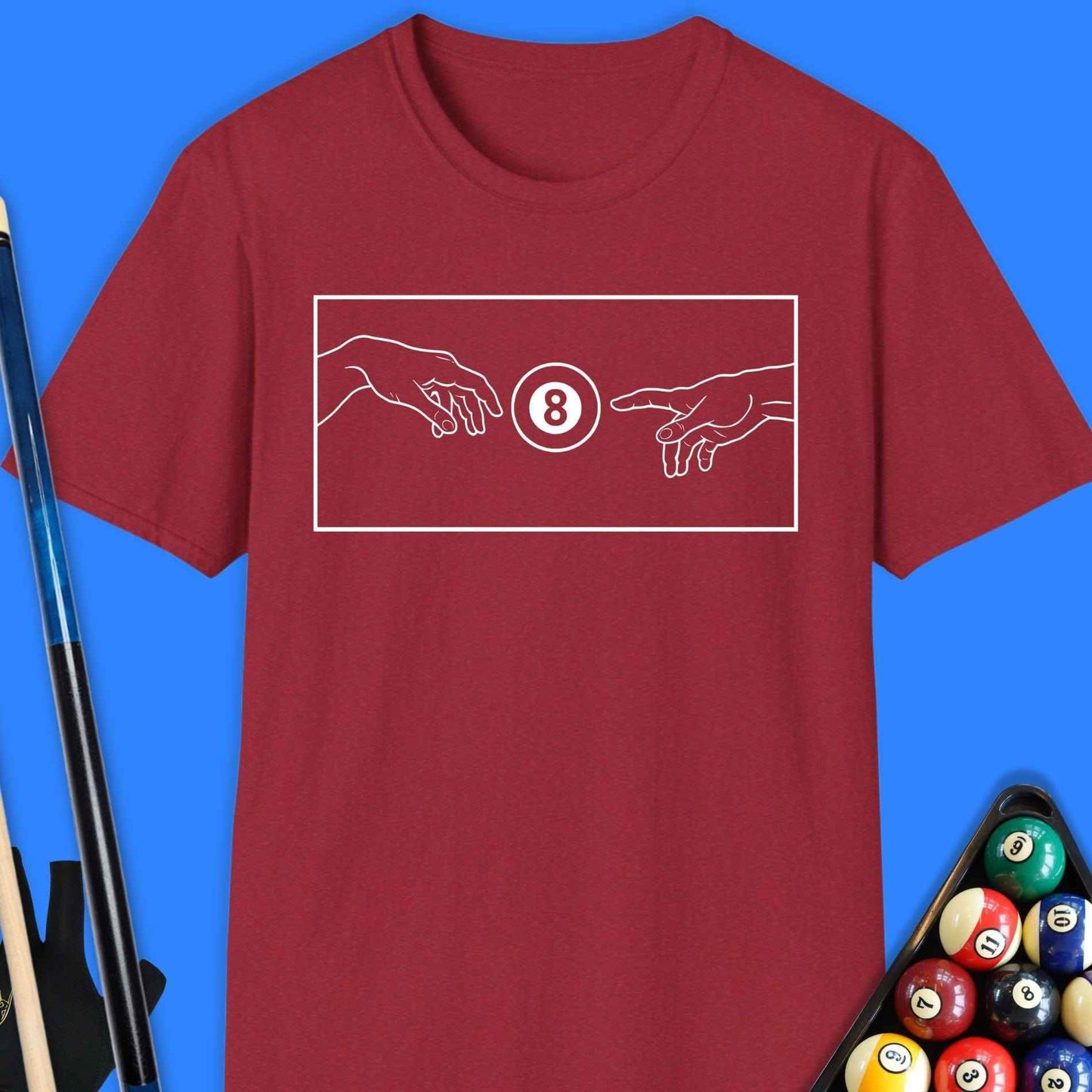 Creation Of The 8 Ball Pool T-Shirt - Rack & Roll 