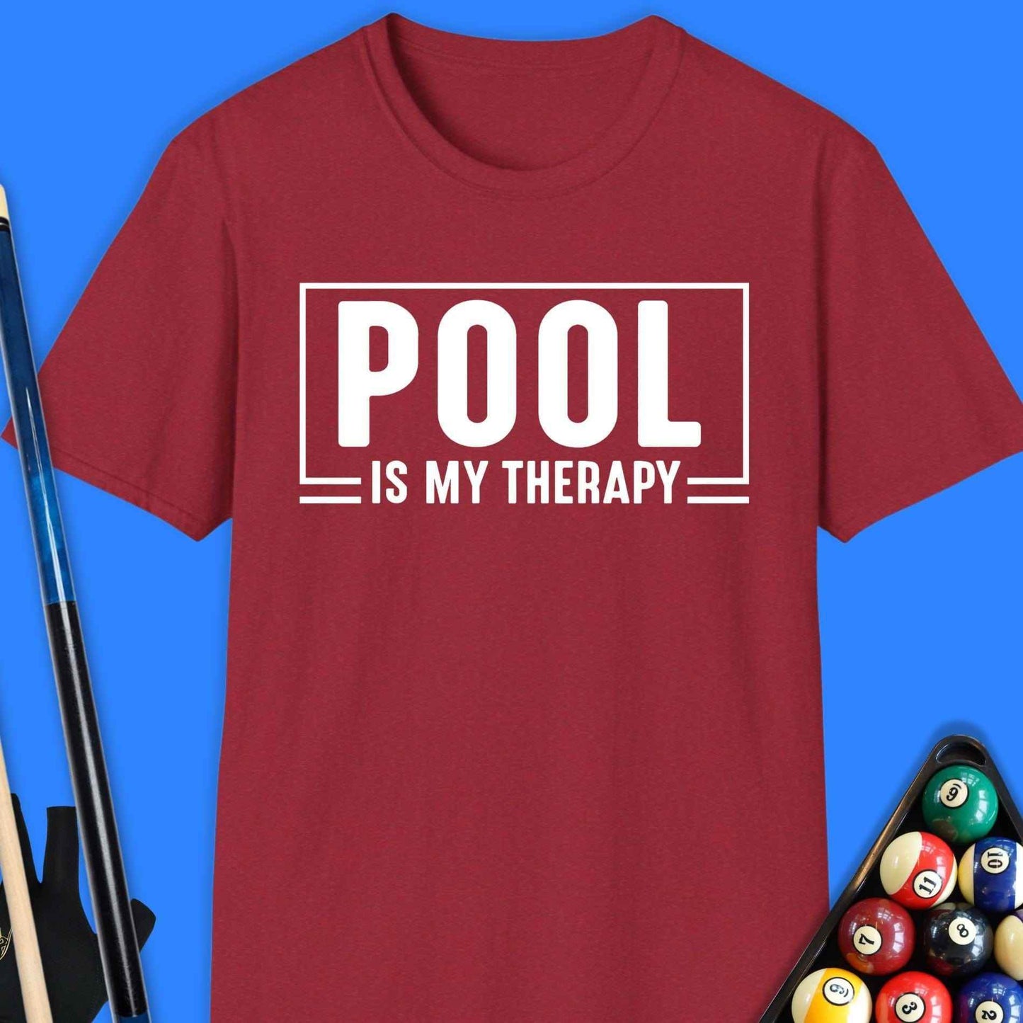 Pool Is My Therapy T-Shirt - Rack & Roll 