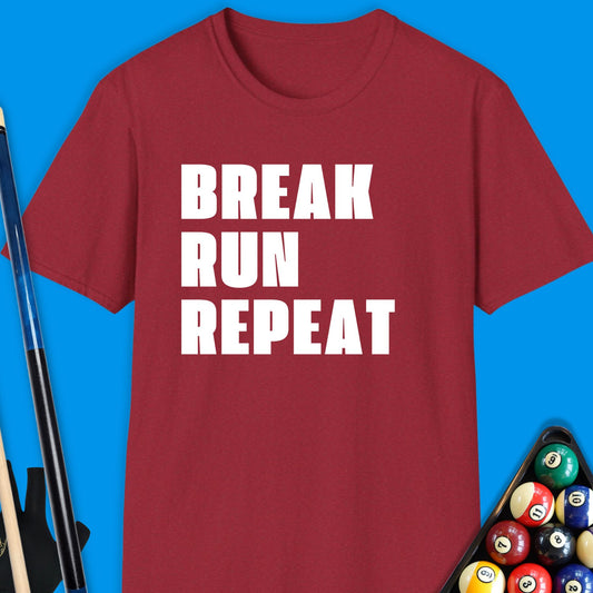 Break Run Repeat Pool T-Shirt