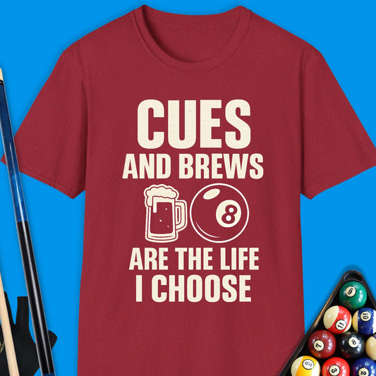 Cues & Brews Pool T-Shirt