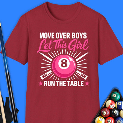 Move Over Boys Pool T-Shirt