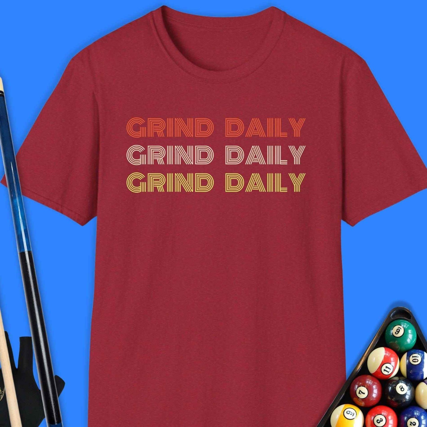 Grind Daily Pool T-Shirt - Rack & Roll 