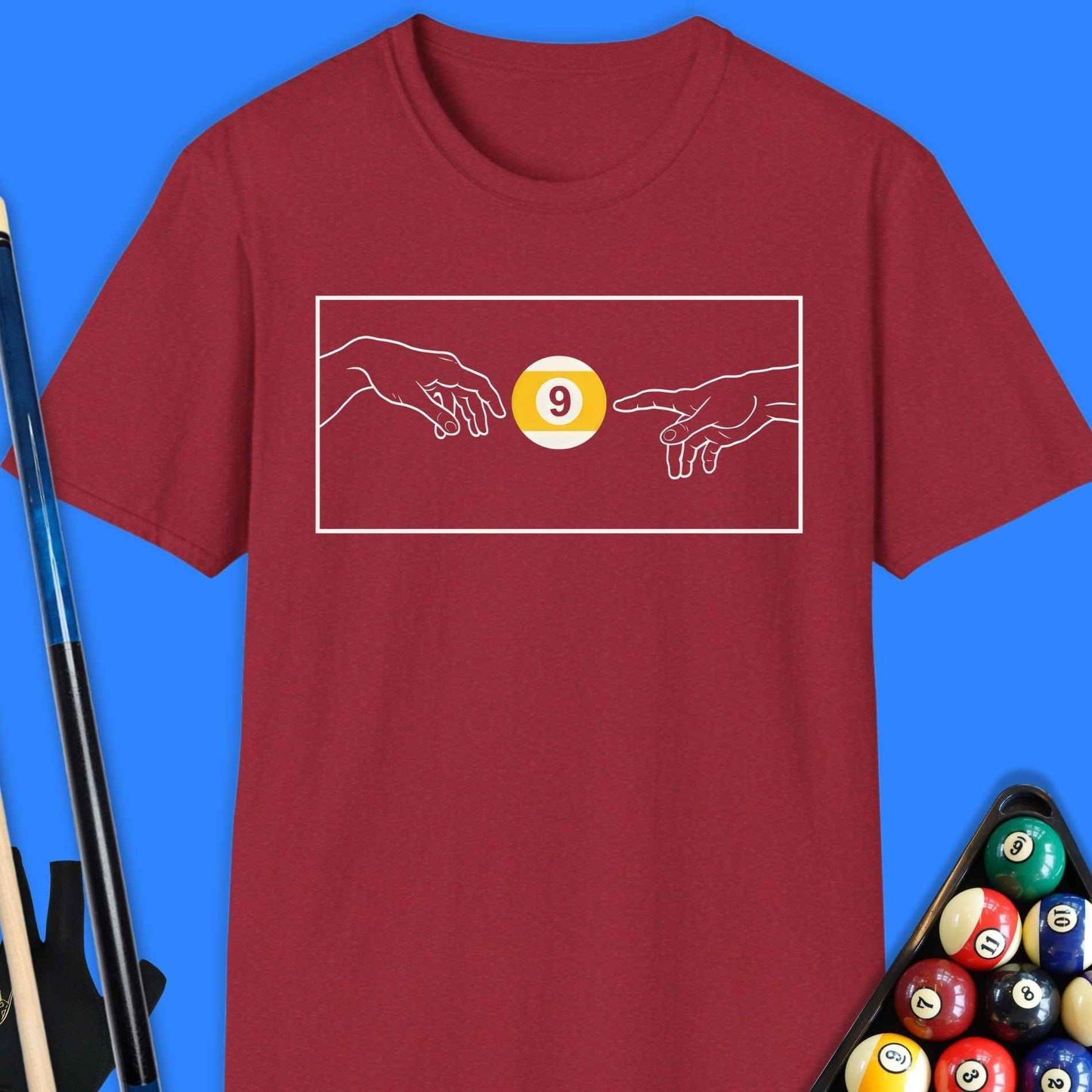 Creation Of The 9 Ball Pool T-Shirt - Rack & Roll 