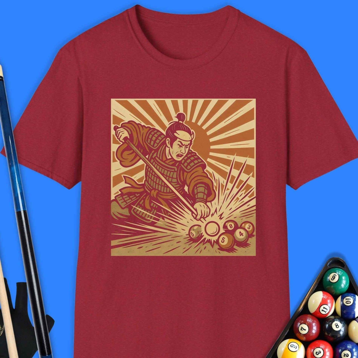 Bushido Break Pool T-Shirt - Rack & Roll 