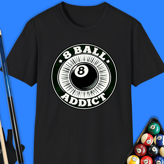 8 Ball Addict Pool T-Shirt