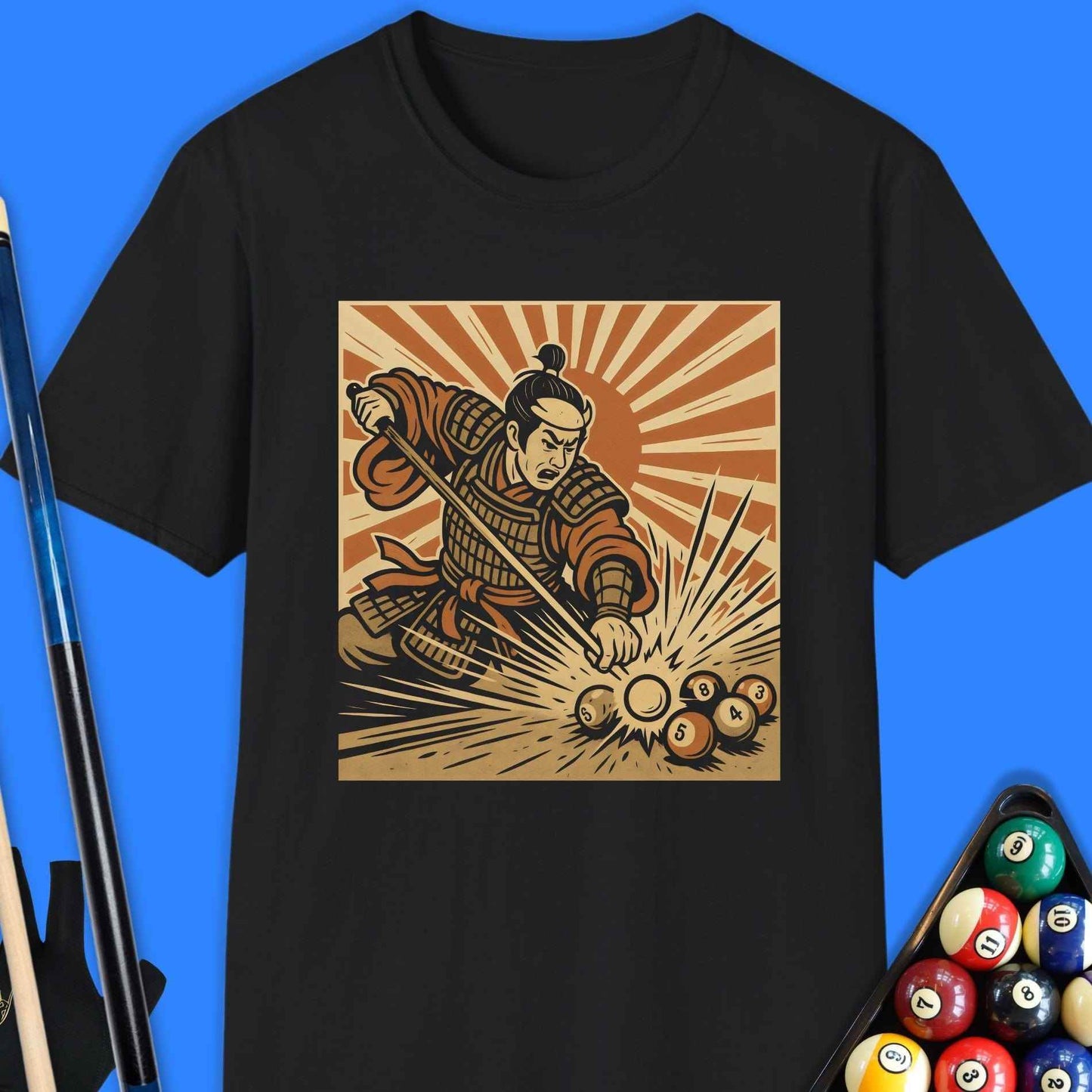 Bushido Break Pool T-Shirt - Rack & Roll 