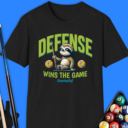 Defense Wins The Game Pool T-Shirt - Rack & Roll 